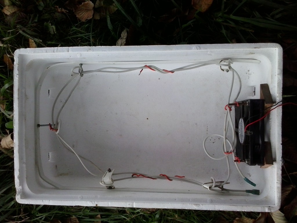 incubadora parte superior